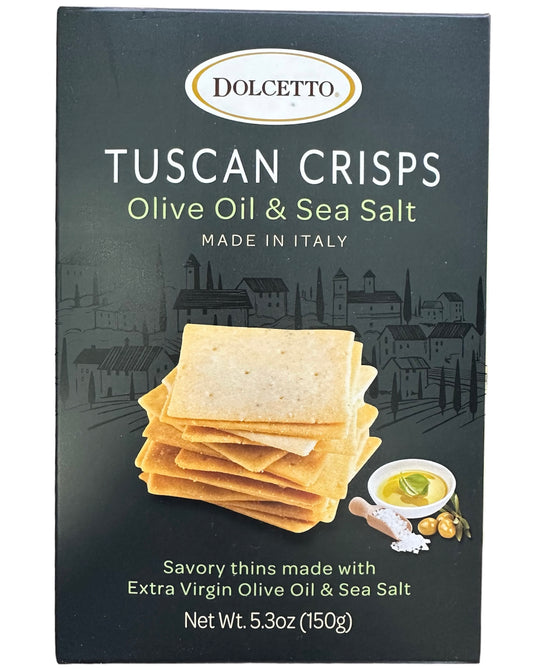 Dolcetto Tuscan Crisps Olive Oil & Sea Salt Made In Italy