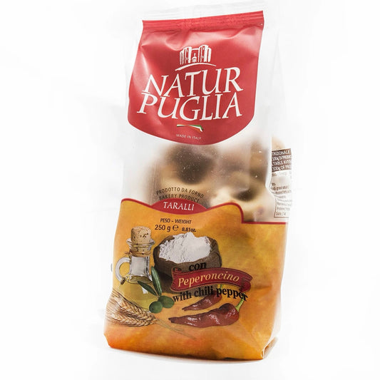 Natur Puglia Taralli with Chili Pepper Peperoncino 250 g
