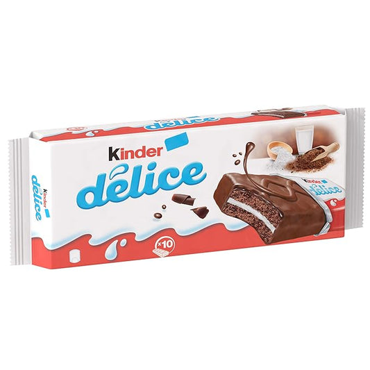Ferrero Kinder Delice Milk & Cacao Chocolate 10-pcs